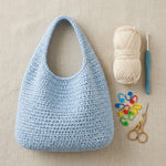 Crochet Slouehy Hobo Bag- Includes 3 Sizes Small, Medium & Large