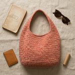 Crochet Slouehy Hobo Bag- Includes 3 Sizes Small, Medium & Large